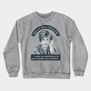 Erma Bombeck Portrait and Quote Crewneck Sweatshirt